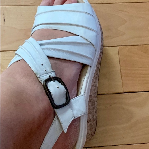 White Made in France Leather Sandals - Picture 4 of 5